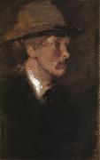 James Abbot McNeill Whistler Study of a Head Sweden oil painting artist